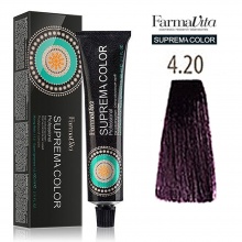 Farmavita Suprema Color Saç Boyası 60Ml 4.20 Orta Patlıcan Kahve