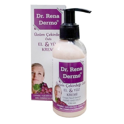 DR.RENA DERMO ÜZÜM ÇEKİRDEĞİ ÖZLÜ EL & YÜZ KREMİ 150ML E VİTAMİNLİ
