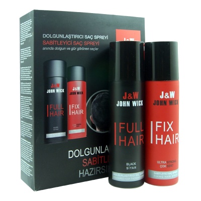 FULL HAİR  DOLGUNLAŞTIRICI TOPİK SPREY +SABİTLEYİCİ SPREY SET