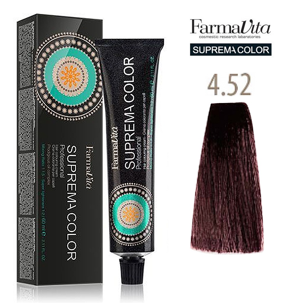 Farmavita Suprema Color Sac Boyasi 60ml 4 52 Orta Kahve Akaju